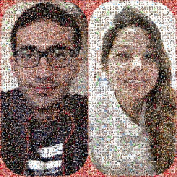 Cute Couple Selfies photo mosaic