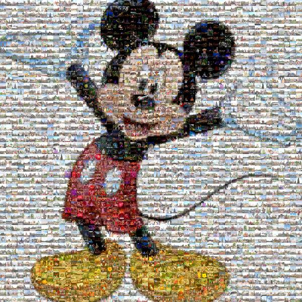 Mickey photo mosaic