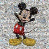 Mickey Mouse Minnie Mouse Donald Duck Goofy Horace Horsecollar Pluto Disney The Walt Disney Company Mickey Mouse universe Cartoon Smile Happy Gesture Font Illustration Fictional character Thumb Drawing