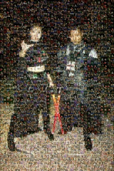 A Couple in Costume photo mosaic