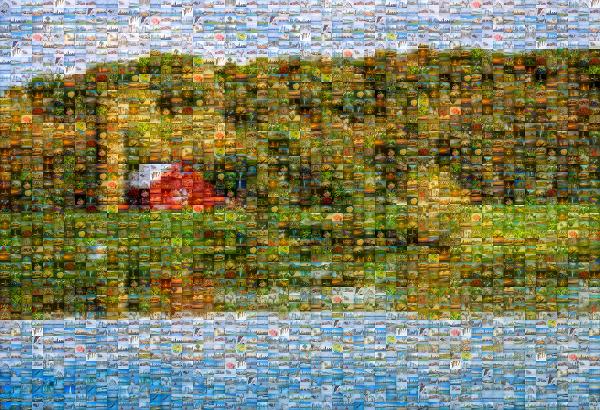 Farm Landscape photo mosaic