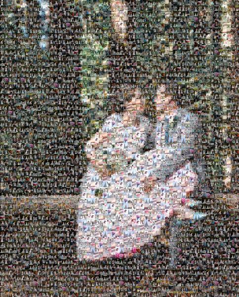 Wedding Portrait photo mosaic