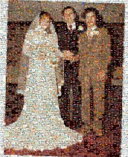 Vintage Wedding Photo photo mosaic