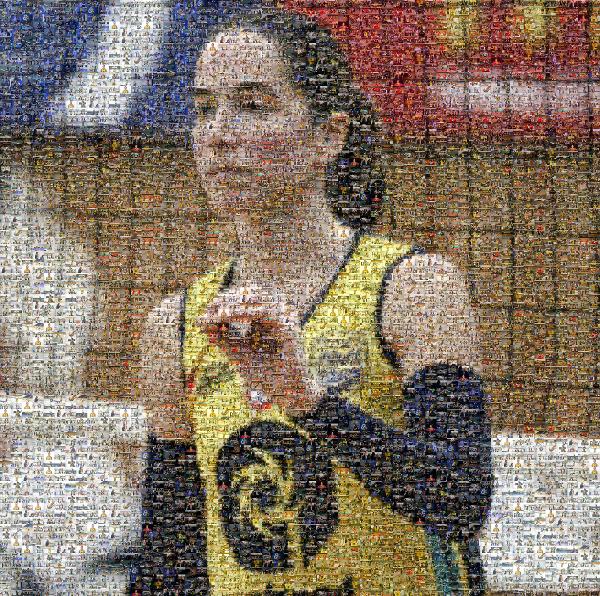 Athlete photo mosaic