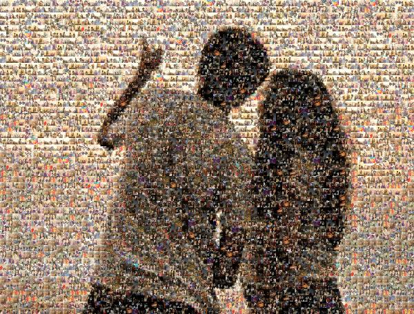 A Couple Sightseeing photo mosaic