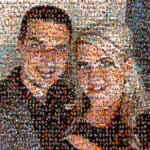 Candid Couple photo mosaic