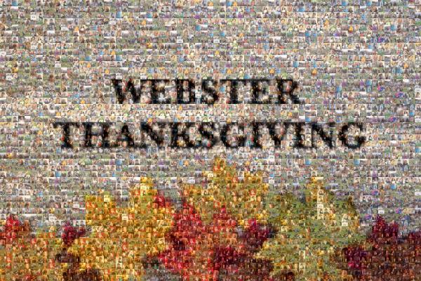 Family Thanksgiving photo mosaic