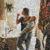 House Room Tights Leg Interior design Waist Leggings Mirror Sportswear Long hair Flower