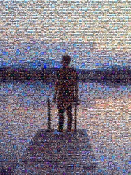 Silhouette at Dusk photo mosaic