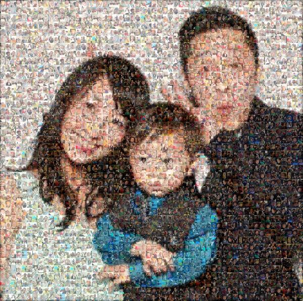Fun Family Portrait photo mosaic