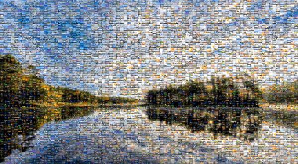 Beautiful Landscape photo mosaic