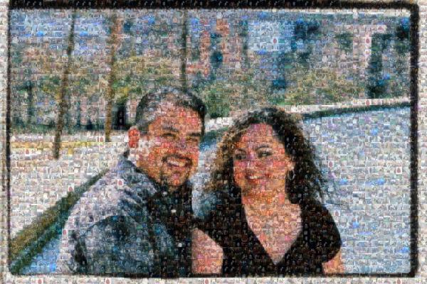 Couples Portrait photo mosaic
