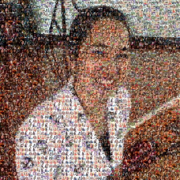 A Young Smiling Woman photo mosaic