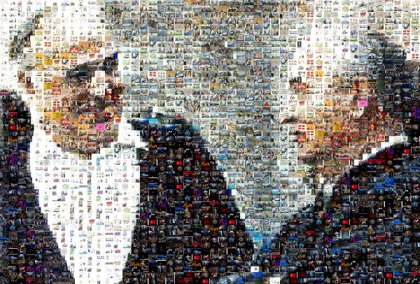 Two Men photo mosaic