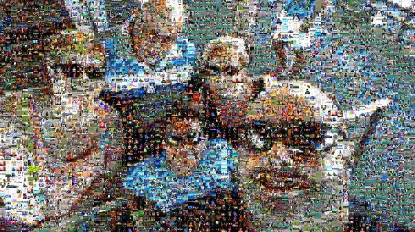 The Whole Family photo mosaic