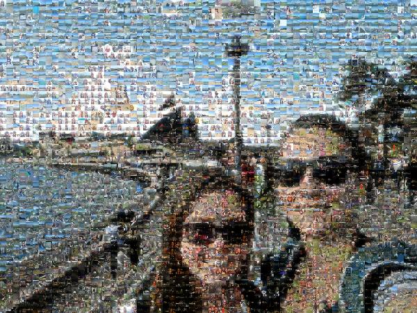 A Scenic Selfie for Two photo mosaic