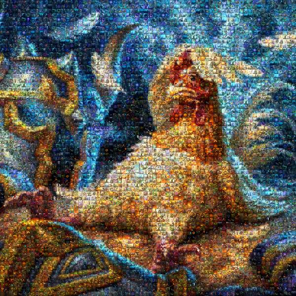 Angry Chicken photo mosaic