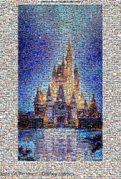 Castle photo mosaic
