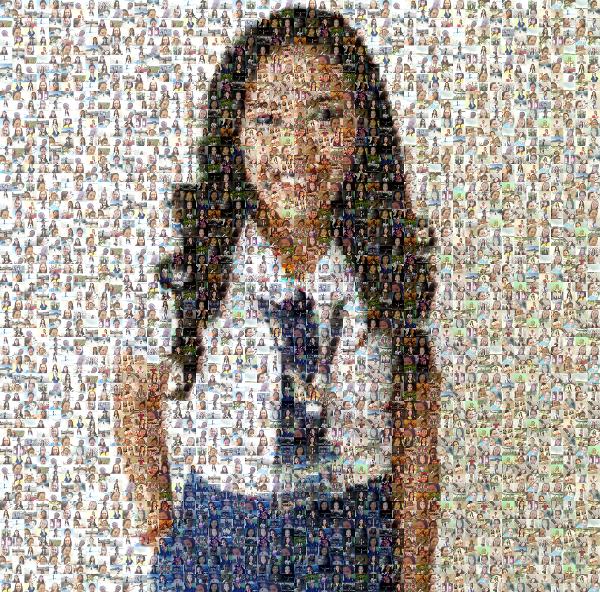 An Employee Portrait photo mosaic