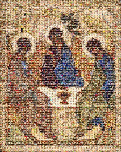 A Religious Painting photo mosaic