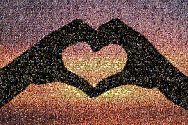 My Heart in your Hands photo mosaic