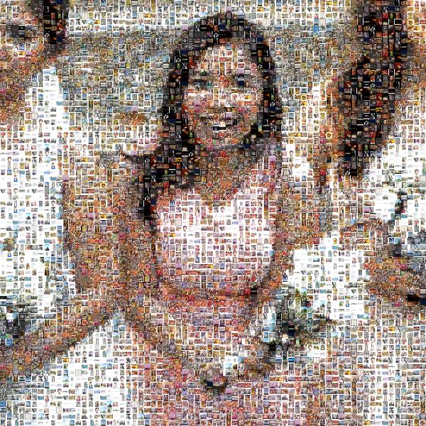 Bridesmaid photo mosaic