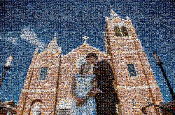 A Church Wedding photo mosaic