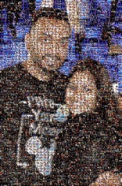 A Smiling Couple photo mosaic