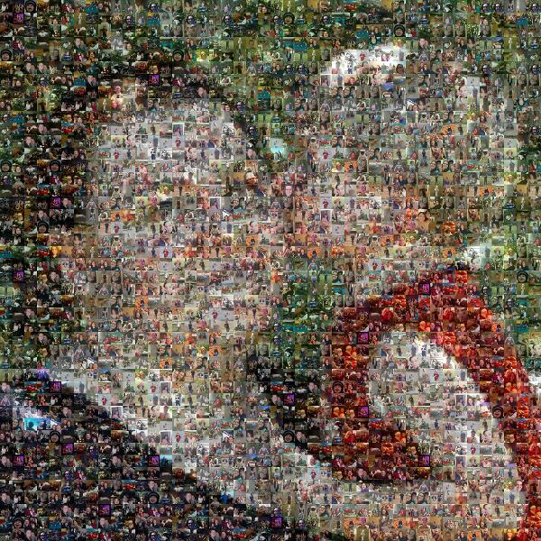 A Mother and Son photo mosaic