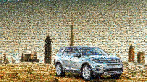A Brand New Car photo mosaic