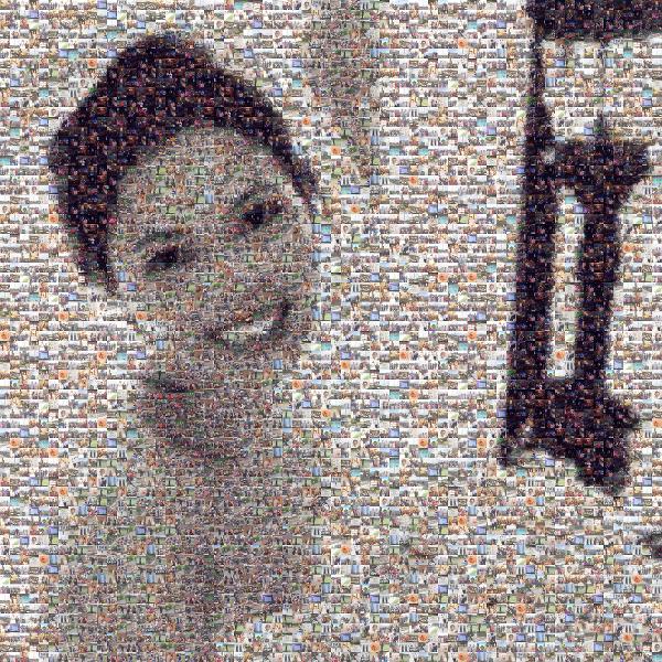Smiling Bride photo mosaic