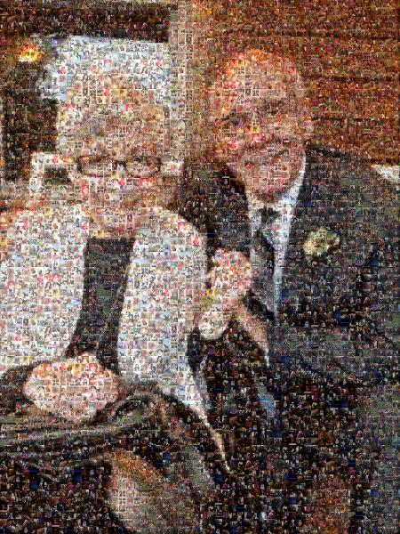 Mom and Dad photo mosaic
