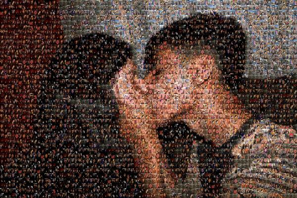 Kiss photo mosaic