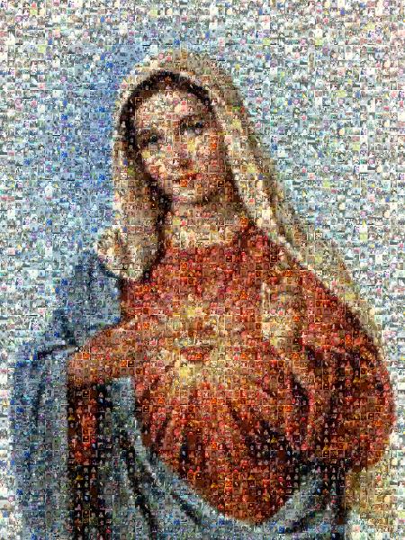 Immaculate Heart of Mary photo mosaic