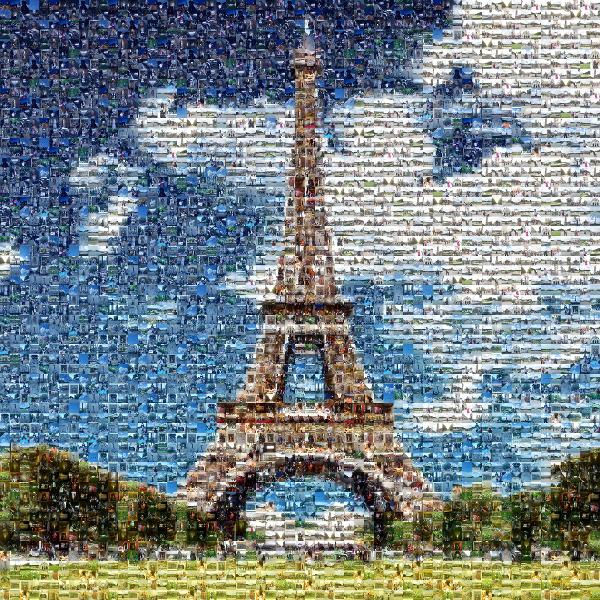 The Eiffel Tower  photo mosaic