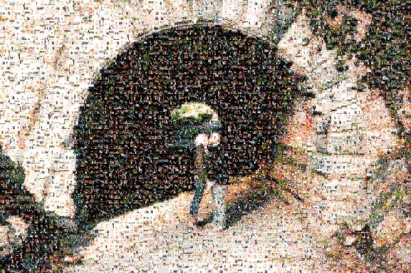 Anniversary Kiss photo mosaic