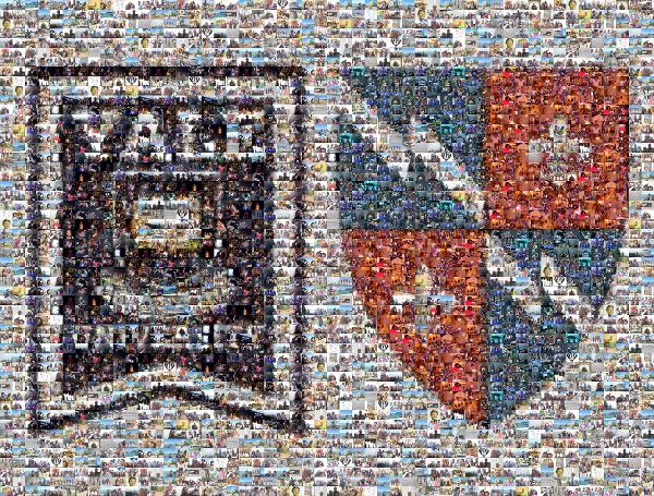 Harvard Logo photo mosaic