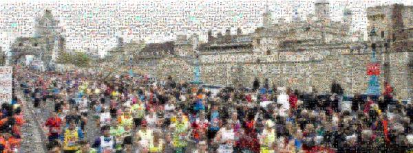 Marathon photo mosaic