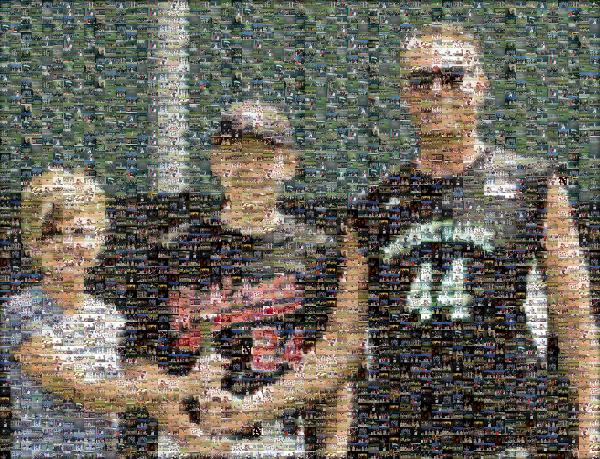 Family at the Game photo mosaic