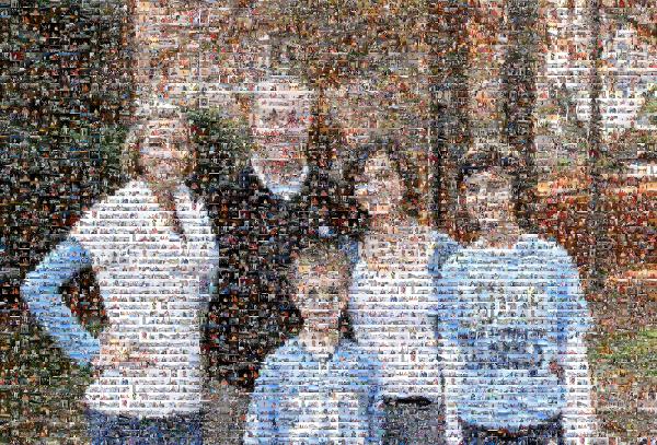Family Outdoors photo mosaic