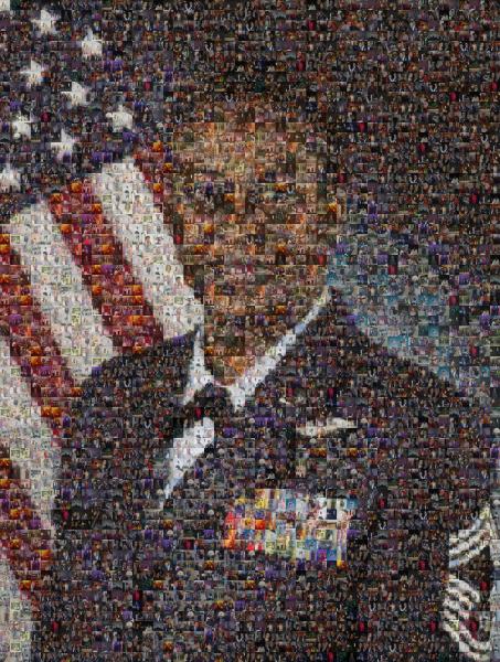 Military Portrait photo mosaic