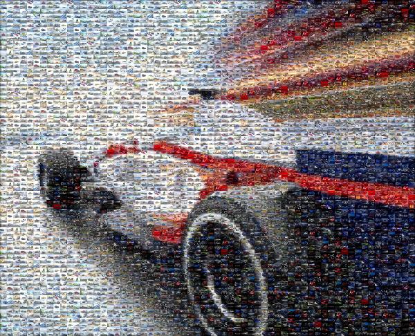 Race photo mosaic
