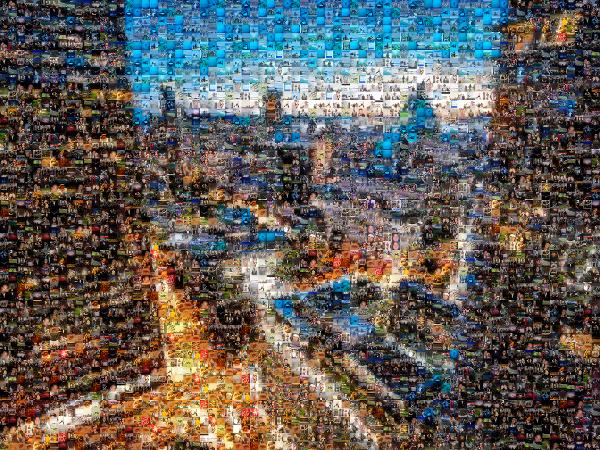 City photo mosaic