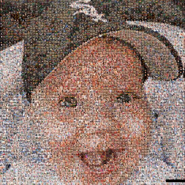A Happy Infant photo mosaic