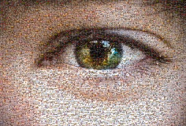 A Close Up of an Eye photo mosaic