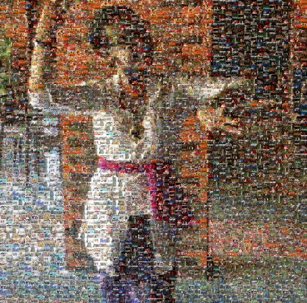 A Flamenco Dancer photo mosaic