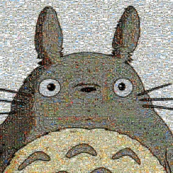 My Neighbor Totoro photo mosaic
