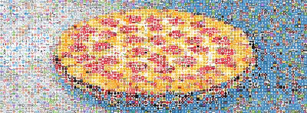Pizza photo mosaic