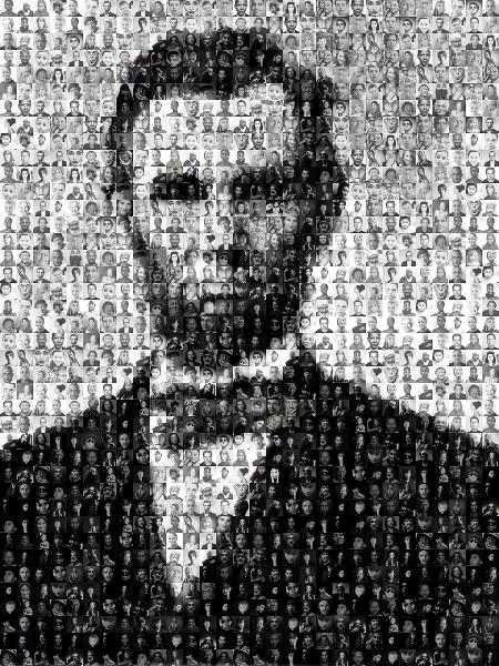 Abraham Lincoln photo mosaic