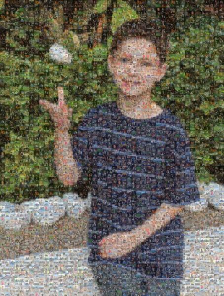 Portrait of a Boy photo mosaic